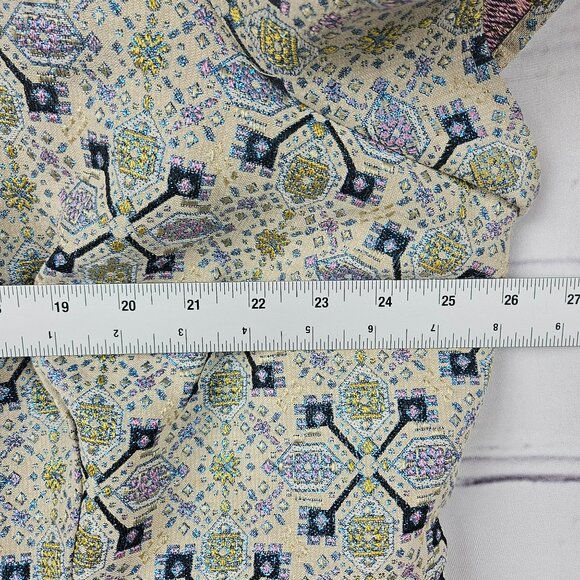 ModCloth Floral Geometric Pattern Dress Collar Pockets Womens 4XL Short Sleeve - Picture 15 of 16